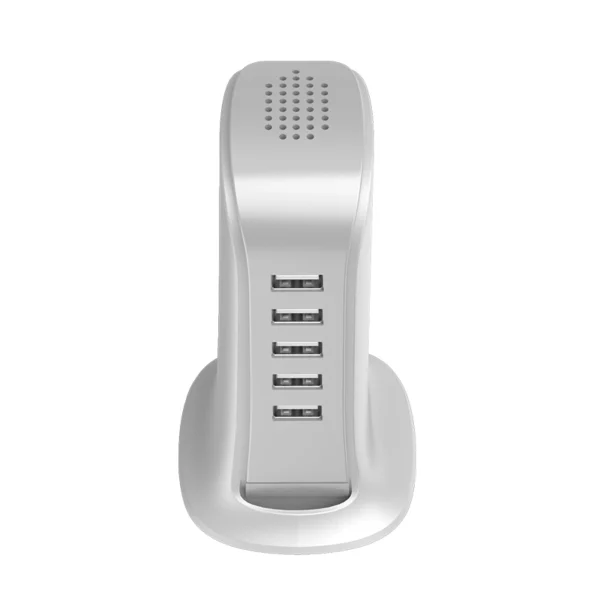 Dudao 5x USB charger with built-in EU power cable white (A5EU)eng