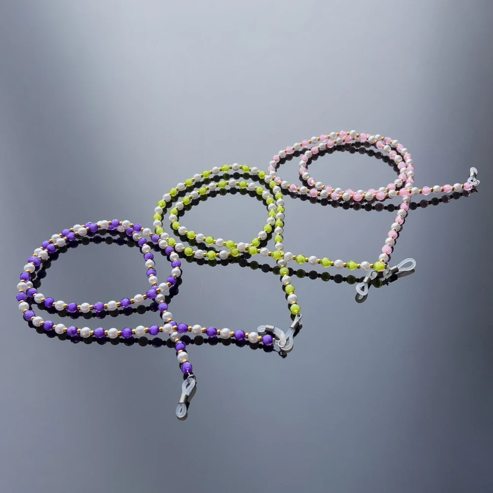 Chain for glasses beads pendant greeneng