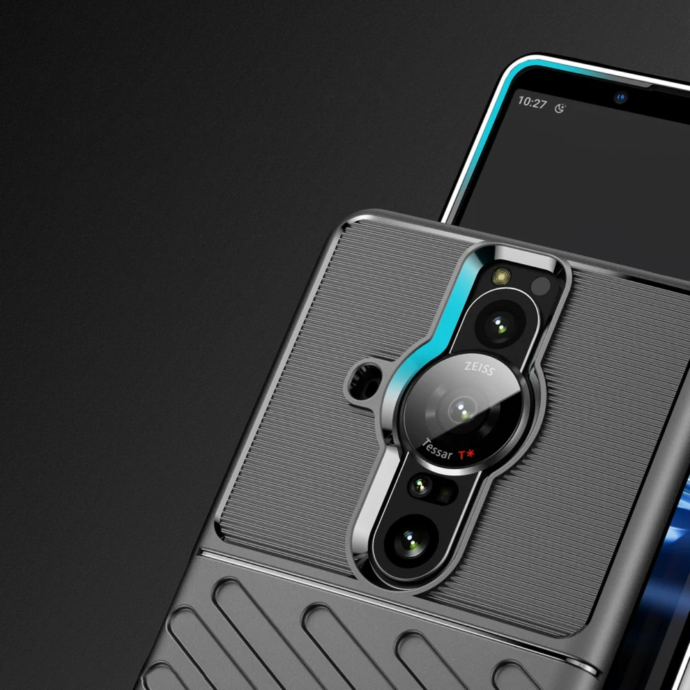 Thunder Case flexible armored cover for Sony Xperia Pro-I blackeng