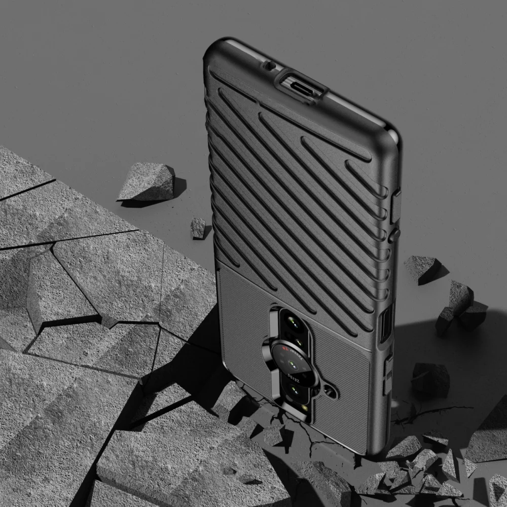 Thunder Case flexible armored cover for Sony Xperia Pro-I blackeng