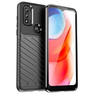 Thunder Case flexible armored cover for Motorola Moto G Play 2022 blackeng