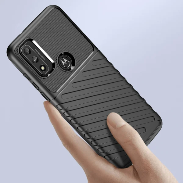 Thunder Case flexible armored cover for Motorola Moto G Play 2022 blackeng