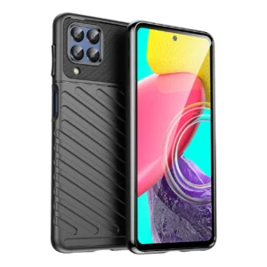 Thunder Case flexible armored cover for Samsung Galaxy M53 5G blackeng