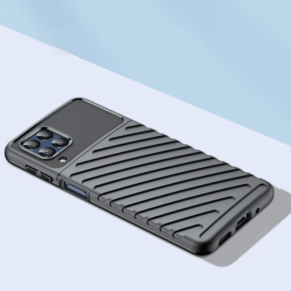 Thunder Case flexible armored cover for Samsung Galaxy M53 5G blackeng
