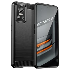 Carbon Case Flexible cover for Realme GT Neo 3 blackeng