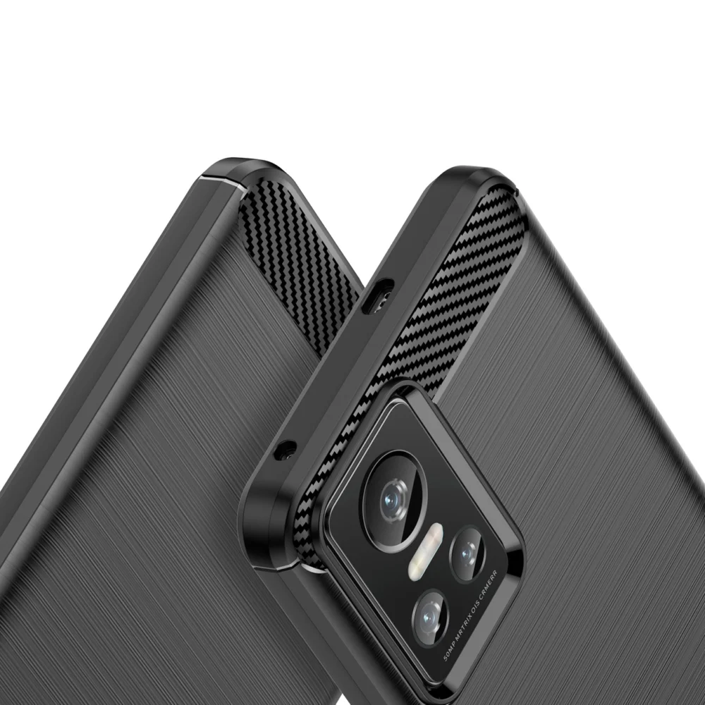 Carbon Case Flexible cover for Realme GT Neo 3 blackeng