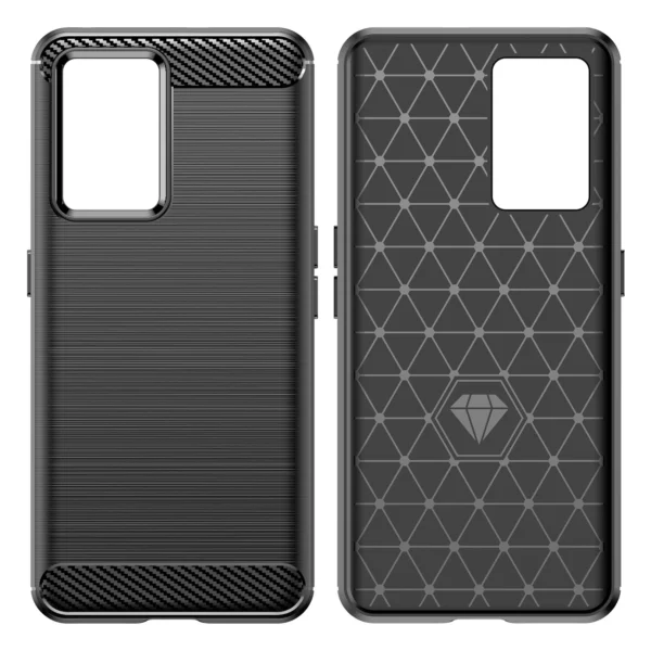 Carbon Case Flexible cover for Realme GT Neo 3 blackeng