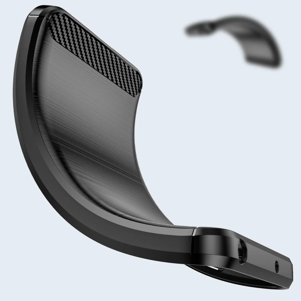 95456_3 Carbon Case Flexible Cover Sleeve Motorola Moto G Play 2022 blackeng