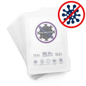 50 pcs. Hydrogel, antibacterial, self-healing foil for cutting with a plotter (18cm x 12cm)eng
