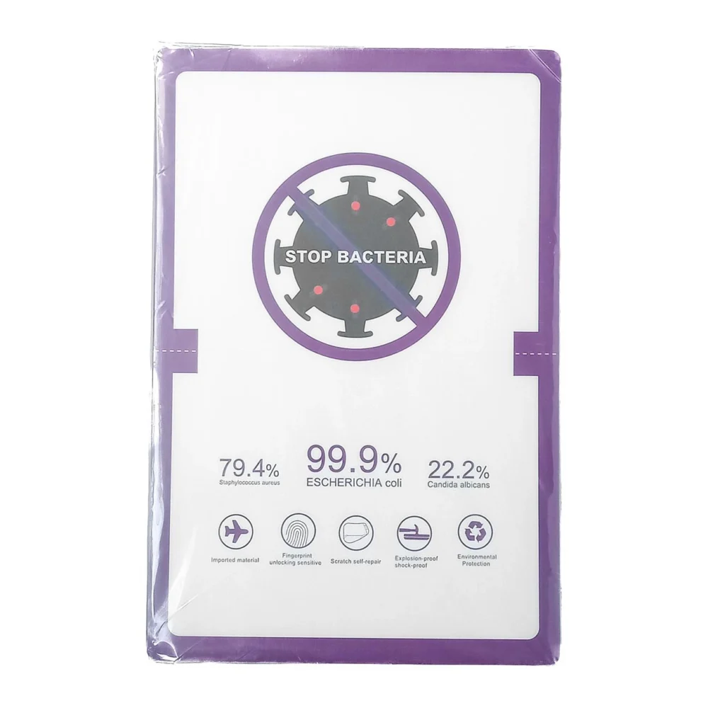 50 pcs. Hydrogel, antibacterial, self-healing foil for cutting with a plotter (18cm x 12cm)eng