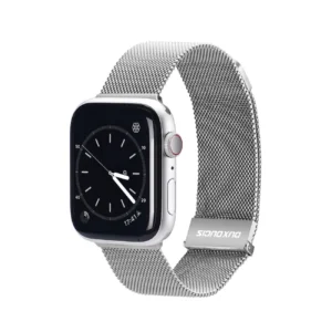 Dux Ducis Magnetic Strap strap for Watch Ultra / 9 / 8 / 7 / 6 / 5 / 4 / 3 / 2 / SE (49 / 45 / 44 / 42 mm) magnetic band silver (Milanese Version)eng