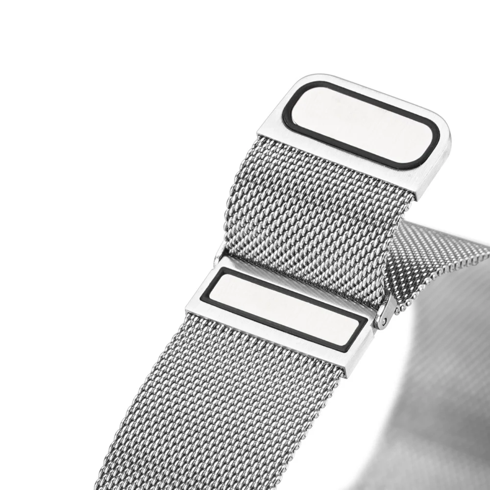 Dux Ducis Magnetic Strap strap for Watch Ultra / 9 / 8 / 7 / 6 / 5 / 4 / 3 / 2 / SE (49 / 45 / 44 / 42 mm) magnetic band silver (Milanese Version)eng
