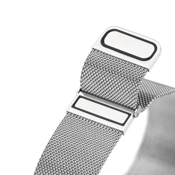 Dux Ducis Magnetic Strap strap for Watch Ultra / 9 / 8 / 7 / 6 / 5 / 4 / 3 / 2 / SE (49 / 45 / 44 / 42 mm) magnetic band silver (Milanese Version)eng