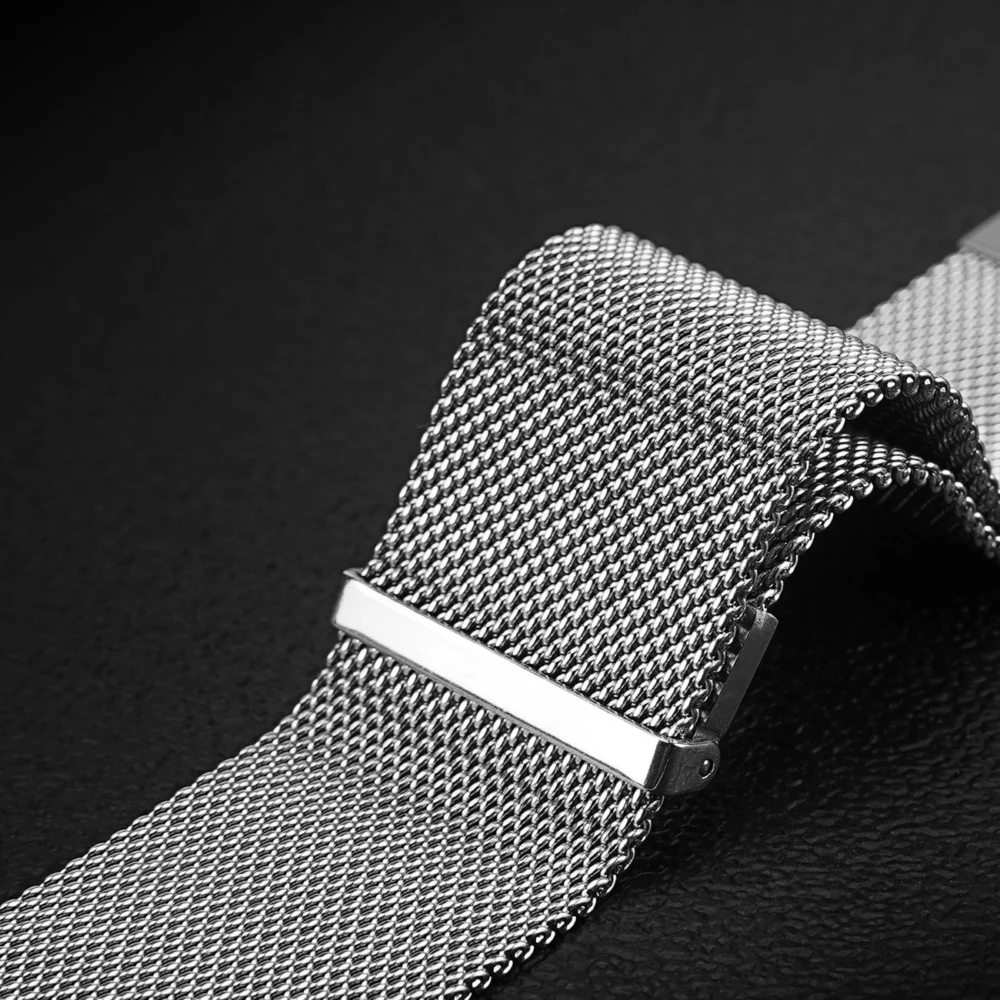 Dux Ducis Magnetic Strap strap for Watch Ultra / 9 / 8 / 7 / 6 / 5 / 4 / 3 / 2 / SE (49 / 45 / 44 / 42 mm) magnetic band silver (Milanese Version)eng