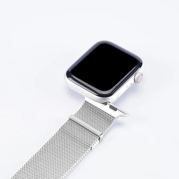 Dux Ducis Magnetic Strap strap for Watch Ultra / 9 / 8 / 7 / 6 / 5 / 4 / 3 / 2 / SE (49 / 45 / 44 / 42 mm) magnetic band silver (Milanese Version)eng