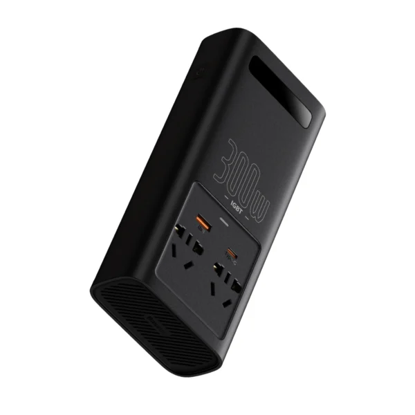 Baseus IGBT Car Inverter Inverter 300W 220V (CN / EU Plug) Black (CGNB010101)eng