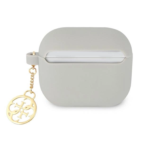 Guess GUA3LSC4EG AirPods 3 cover grey/grey Silicone Charm 4G Collectioneng
