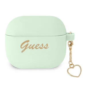 Guess GUA3LSCHSN AirPods 3 cover green/green Silicone Charm Heart Collectioneng