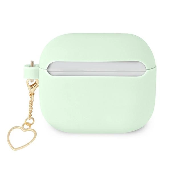Guess GUA3LSCHSN AirPods 3 cover green/green Silicone Charm Heart Collectioneng