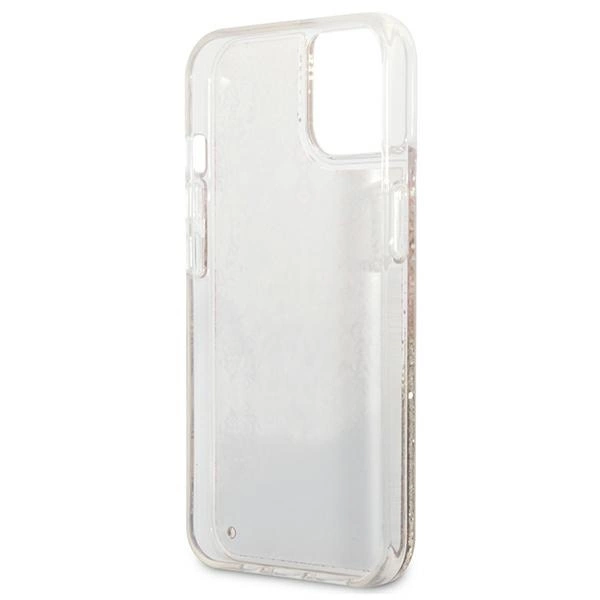 Guess GUHCP13SLFLSD iPhone 13 mini 5.4" gold/gold hardcase Paisley Liquid Glittereng