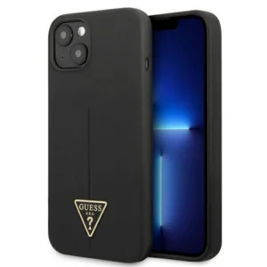 Guess GUHCP13SSLTGK iPhone 13 mini 5.4" black/black hardcase Silicone Triangleeng