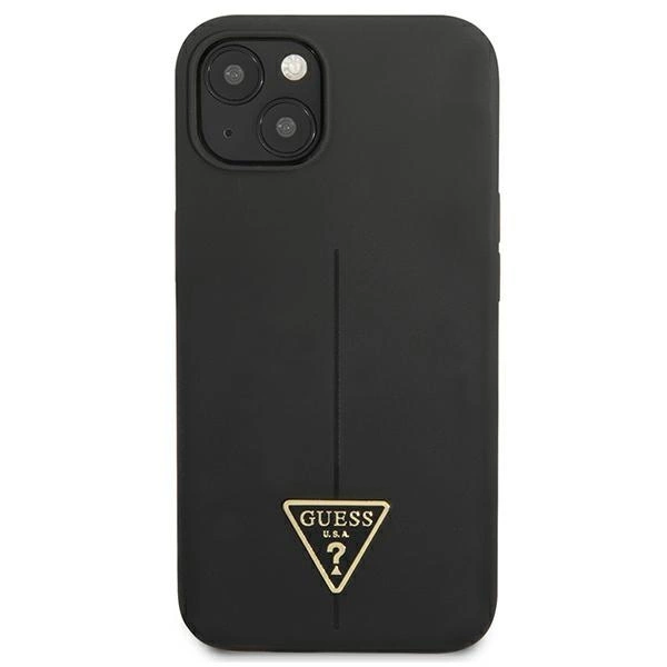 Guess GUHCP13SSLTGK iPhone 13 mini 5.4" black/black hardcase Silicone Triangleeng