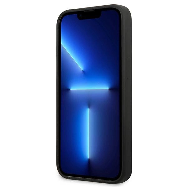 Guess GUHCP13SSLTGK iPhone 13 mini 5.4" black/black hardcase Silicone Triangleeng