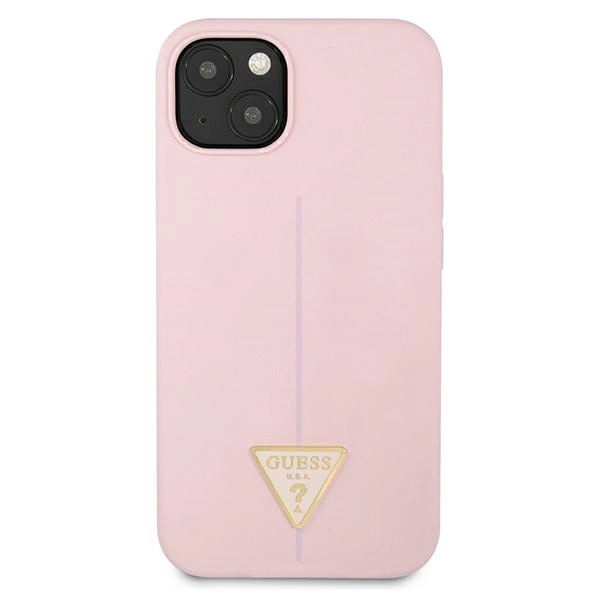 Guess GUHCP13SSLTGU iPhone 13 mini 5.4" purple/purple hardcase Silicone Triangleeng