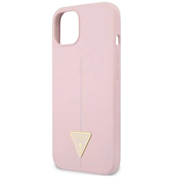 Guess GUHCP13SSLTGU iPhone 13 mini 5.4" purple/purple hardcase Silicone Triangleeng