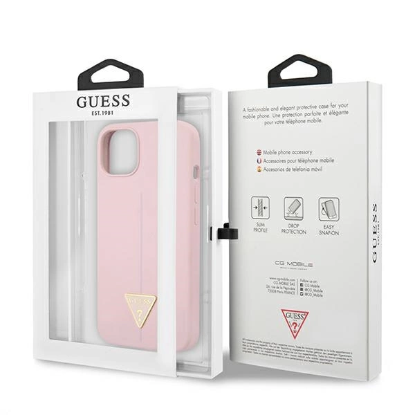Guess GUHCP13SSLTGU iPhone 13 mini 5.4" purple/purple hardcase Silicone Triangleeng