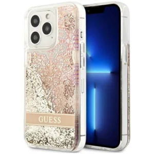 Guess GUHCP13XLFLSD iPhone 13 Pro Max 6,7" złoty/gold hardcase Paisley Liquid Glittereng