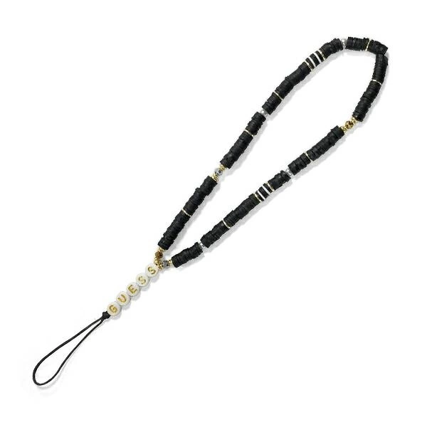 Guess pendant GUSTPEARK Phone Strap black/black Heishi Beadseng