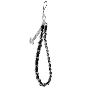 Guess GUSTSASSK Phone Strap black/black Chain Metal Logo Charmeng