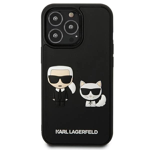 Karl Lagerfeld KLHCP13L3DRKCK iPhone 13 Pro / 13 6.1" black/black hardcase Karl&Choupette Ikonik 3Deng