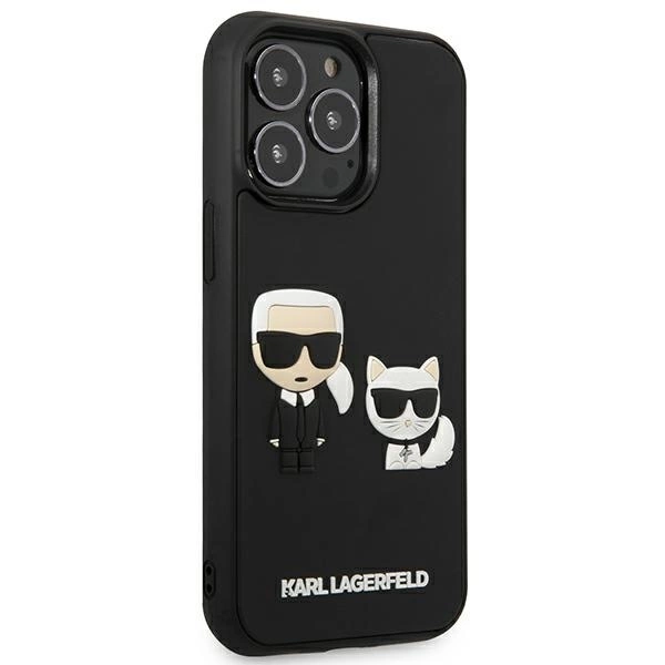 Karl Lagerfeld KLHCP13L3DRKCK iPhone 13 Pro / 13 6.1" black/black hardcase Karl&Choupette Ikonik 3Deng