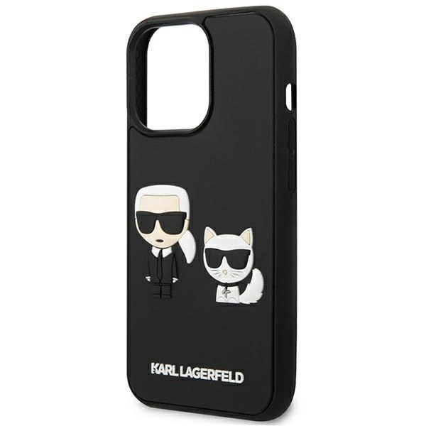 Karl Lagerfeld KLHCP13L3DRKCK iPhone 13 Pro / 13 6.1" black/black hardcase Karl&Choupette Ikonik 3Deng