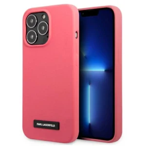 Karl Lagerfeld KLHCP13LSLMP1PI iPhone 13 Pro / 13 6,1" hardcase fuksja/fuchsia Silicone Plaqueeng