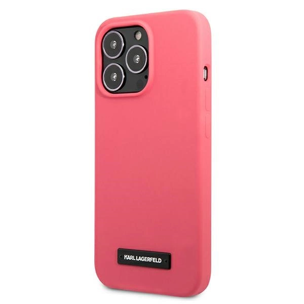 Karl Lagerfeld KLHCP13LSLMP1PI iPhone 13 Pro / 13 6,1" hardcase fuksja/fuchsia Silicone Plaqueeng