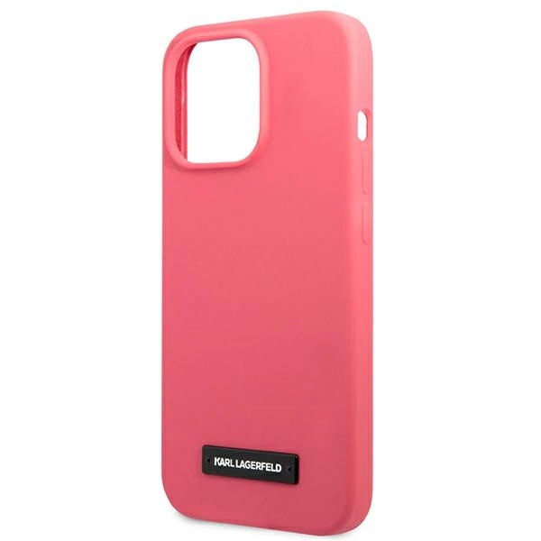 Karl Lagerfeld KLHCP13LSLMP1PI iPhone 13 Pro / 13 6,1" hardcase fuksja/fuchsia Silicone Plaqueeng