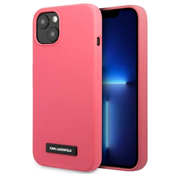 Karl Lagerfeld KLHCP13MSLMP1PI iPhone 13 6,1" hardcase fuksja/fuchsia Silicone Plaqueeng