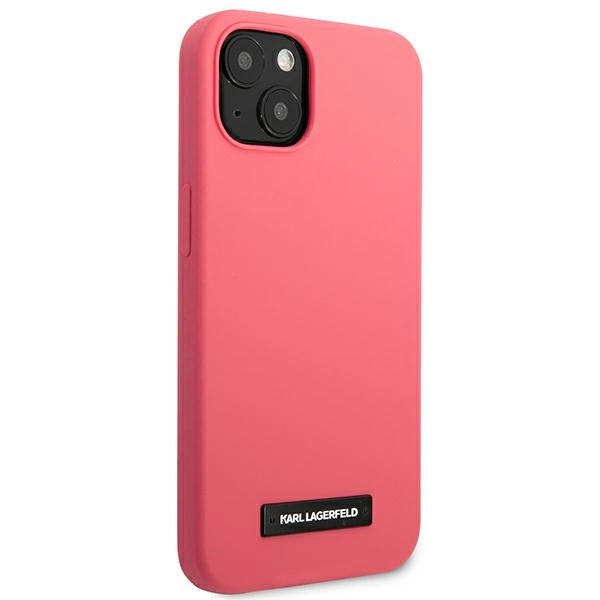 Karl Lagerfeld KLHCP13MSLMP1PI iPhone 13 6,1" hardcase fuksja/fuchsia Silicone Plaqueeng