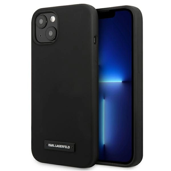 Karl Lagerfeld KLHCP13SSLMP1K iPhone 13 mini 5,4" hardcase czarny/black Silicone Plaqueeng