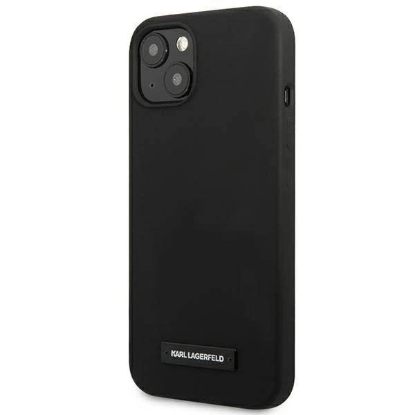 Karl Lagerfeld KLHCP13SSLMP1K iPhone 13 mini 5,4" hardcase czarny/black Silicone Plaqueeng