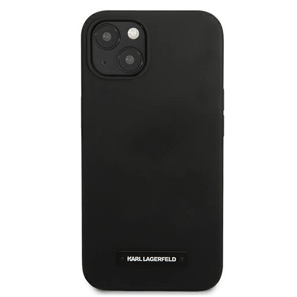 Karl Lagerfeld KLHCP13SSLMP1K iPhone 13 mini 5,4" hardcase czarny/black Silicone Plaqueeng