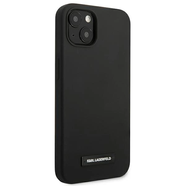 Karl Lagerfeld KLHCP13SSLMP1K iPhone 13 mini 5,4" hardcase czarny/black Silicone Plaqueeng