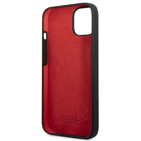Karl Lagerfeld KLHCP13SSLMP1K iPhone 13 mini 5,4" hardcase czarny/black Silicone Plaqueeng