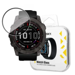 Wozinsky Watch Glass hybrid glass for Garmin Fenix 7X blackeng