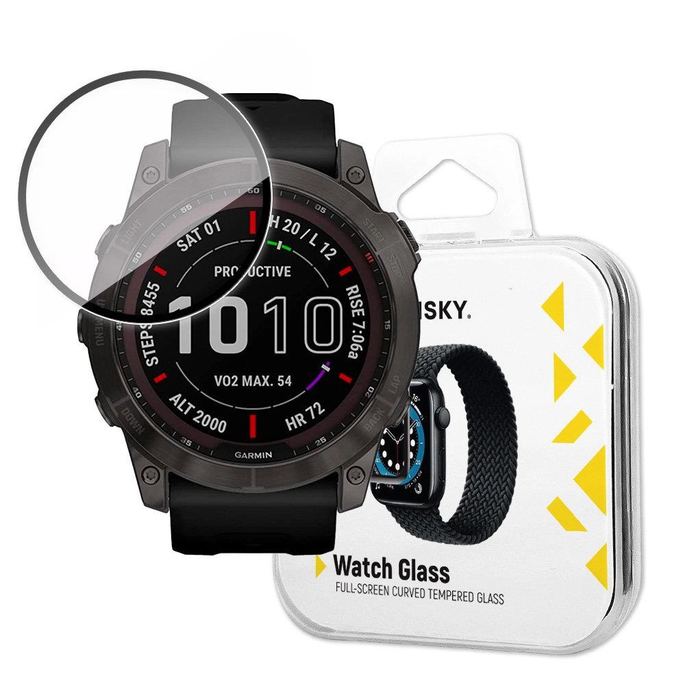 Wozinsky Watch Glass hybrid glass for Garmin Fenix 7X blackeng