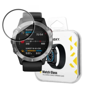 Wozinsky Watch Glass hybrid glass for Garmin Fenix 6 blackeng