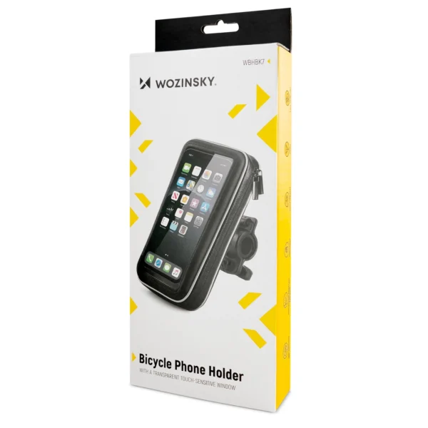 Wozinsky phone holder for bike, motorcycle, scooters black (WBHBK7)eng